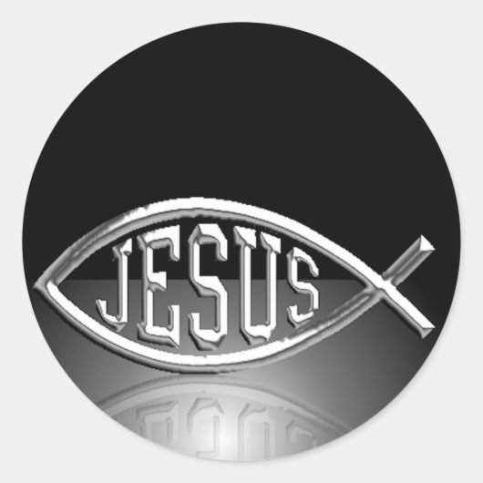 Een visser van Mannen Ronde Sticker (Voorkant)