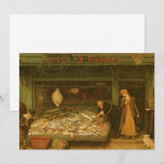 Een visserswinkel van Frederick Walker (Voorkant / Achterkant)