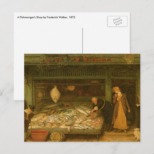 Een visserswinkel van Frederick Walker Briefkaart (Voorkant / Achterkant)