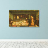 Een visserswinkel van Frederick Walker Canvas Afdruk (Insitu (Houten vloer))