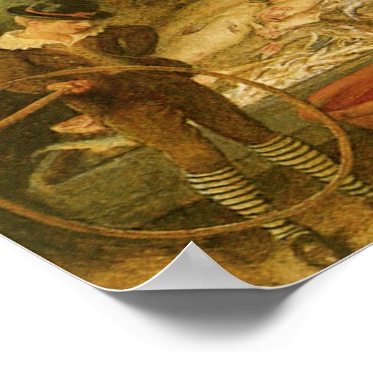 Een visserswinkel van Frederick Walker Poster (Hoek)