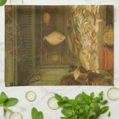 Een visserswinkel van Frederick Walker Theedoek (Gevouwen)