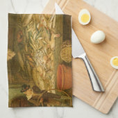 Een visserswinkel van Frederick Walker Theedoek (Quarter Fold)