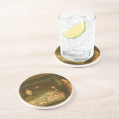 Een visserswinkel van Frederick Walker Zandsteen Onderzetter (Zijkant)