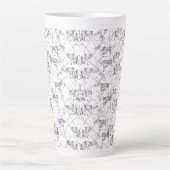 Een visueel aantrekkelijk ontwerp met een mix van latte mok (Voorkant)