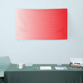 Een visueel aantrekkelijke rood-wit gestreepte ach spandoek (Beurs)