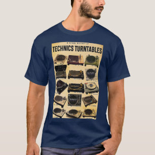 Een visuele geschiedenis van technische Platenspel T-shirt