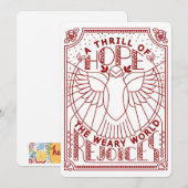 Een Vlaag van Hoop, De Vermoeide Wereld Verheugt Z Feestdagenkaart (Voorkant / Achterkant)