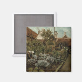 Een Vlaamse tuin Magneet (Voorkant / Achterkant)