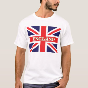 Een vlag van de Unie met Engeland erop geschreven T-shirt