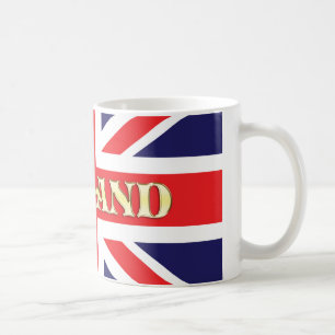 Een vlag van de Unie met Engeland over het geheel Koffiemok