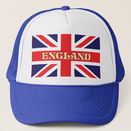 Een vlag van de Unie met Engeland over het geheel Trucker Pet (Voorkant)