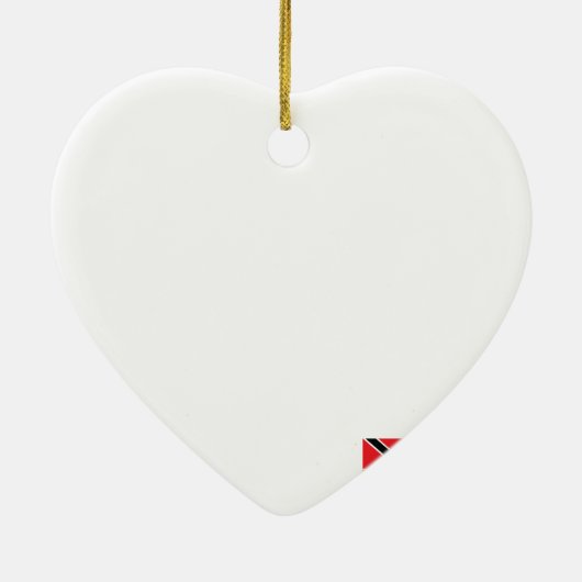 Een vlag van Trini Keramisch Ornament (Achterkant)