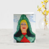 Een vlam van een vrouw (Ierse Gaelic) Notecard Kaart (Gele Bloem)