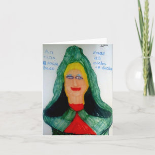 Een vlam van een vrouw (Ierse Gaelic) Notecard Kaart