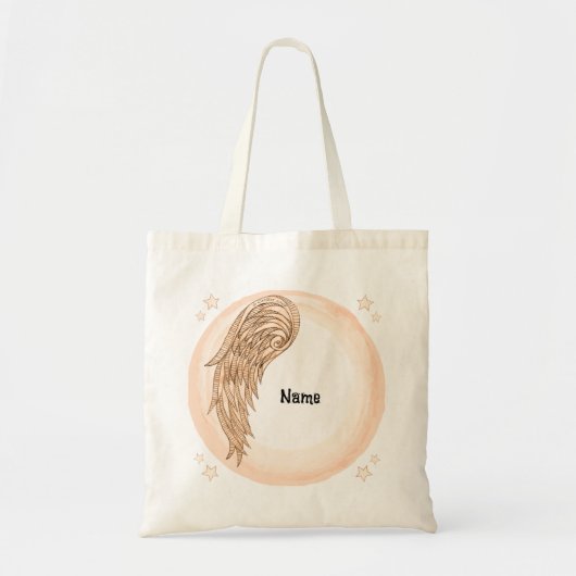 één vleugel engel tote bag (Voorkant)