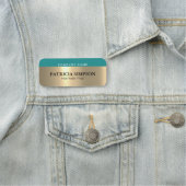 Een vleugje elegantie & modern esthetisch goud & B Naamplaatje (In situ)