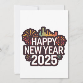 Een vleugje feestelijkheid: Nieuwjaarskaart 2025 Feestdagenkaart