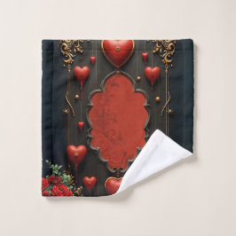 Een vleugje gotiek, hart en eeuwige verbondenheid. bad handdoek