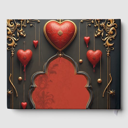 Een vleugje gotiek, hart en eeuwige verbondenheid. gastenboek (Achterkant)