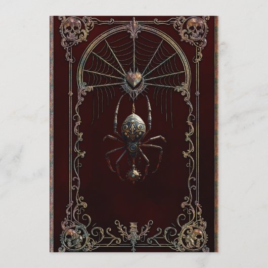 Een vleugje gotische magie menu (Achterkant)