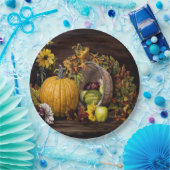 Een vleugje herfstpapier Borden 9" Papieren Bordje (Feest)