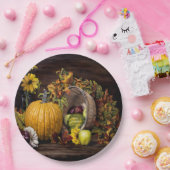 Een vleugje herfstpapier Borden 9" Papieren Bordje (Feest)