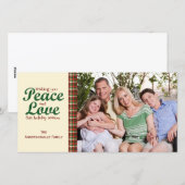 Een vleugje Holiday Plaid-fotokaart Feestdagenkaart (Voorkant / Achterkant)