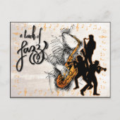 Een vleugje jazz tijdloze vibes briefkaart (Voorkant)