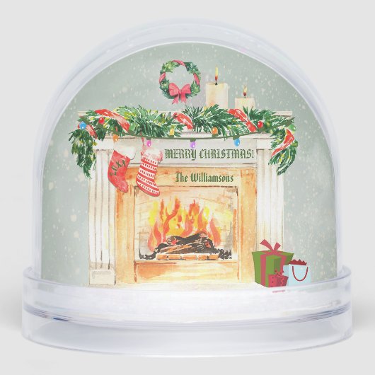 EEN VLEUGJE KERSTNOSTALGIE 2 SNEEUW WERELDBOLLEN SNEEUWBOL (Voorkant)