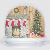 EEN VLEUGJE KERSTNOSTALGIE SNEEUWBOL (Achterkant)