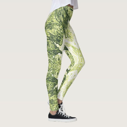 Een Vleugje Lime Groen Leggings (Rechts)