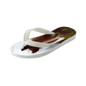 Een vleugje Natuur: een kastanjepaard en Banksia, Kinder Teenslippers (Schuin)