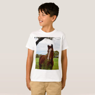 Een vleugje Natuur: een kastanjepaard en Banksia, T-shirt