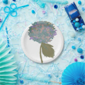 Een vleugje Paarse chrysant Papieren Bordje (Feest)