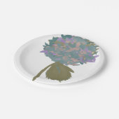 Een vleugje Paarse chrysant Papieren Bordje (Gekanteld)