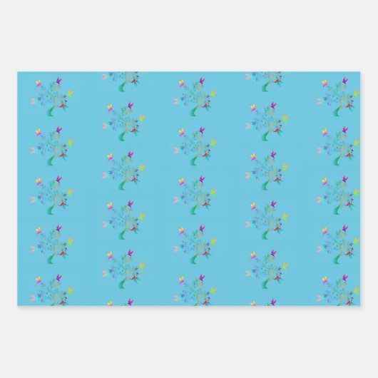 Een vleugje paradijs inpakpapier vel (Voorkant 3)