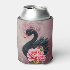 Een vleugje roos en de gloed van een zwaan. blikjeskoeler