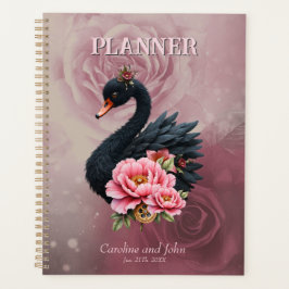 Een vleugje roos en de gloed van een zwaan. planner