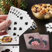 Een vleugje roos en zwanenglans. pokerkaarten (Insitu)