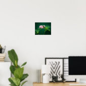 Een vleugje roze in de groene print (Thuiskantoor)