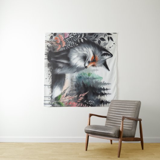 Een vleugje Sinaasappel Wandkleed (In Situ (horizontaal))