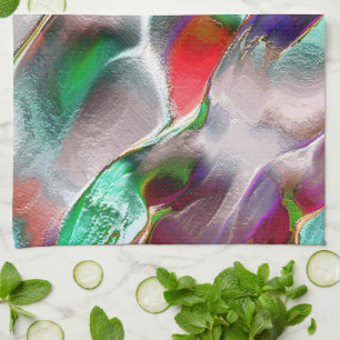 Een vleugje subtiele of kleurrijke extravagantie i theedoek