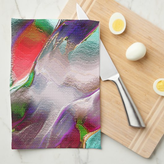 Een vleugje subtiele of kleurrijke extravagantie i theedoek (Quarter Fold)