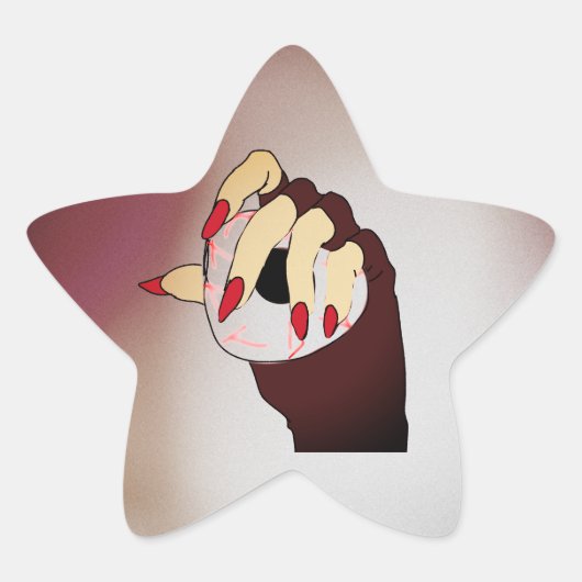 Een vleugje Trippy Vision Ster Sticker (Voorkant)