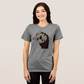 Een vleugje Trippy Vision Tri-Blend Shirt (Voorkant volledig)
