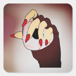 Een vleugje Trippy Vision Vierkante Sticker