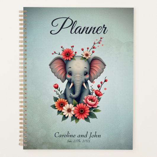 Een vleugje zomer: de baby-olifant planner (Voorkant)