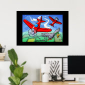 Een vliegend avontuur poster (Thuiskantoor)