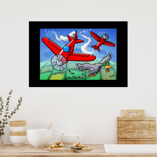 Een vliegend avontuur poster (Keuken)